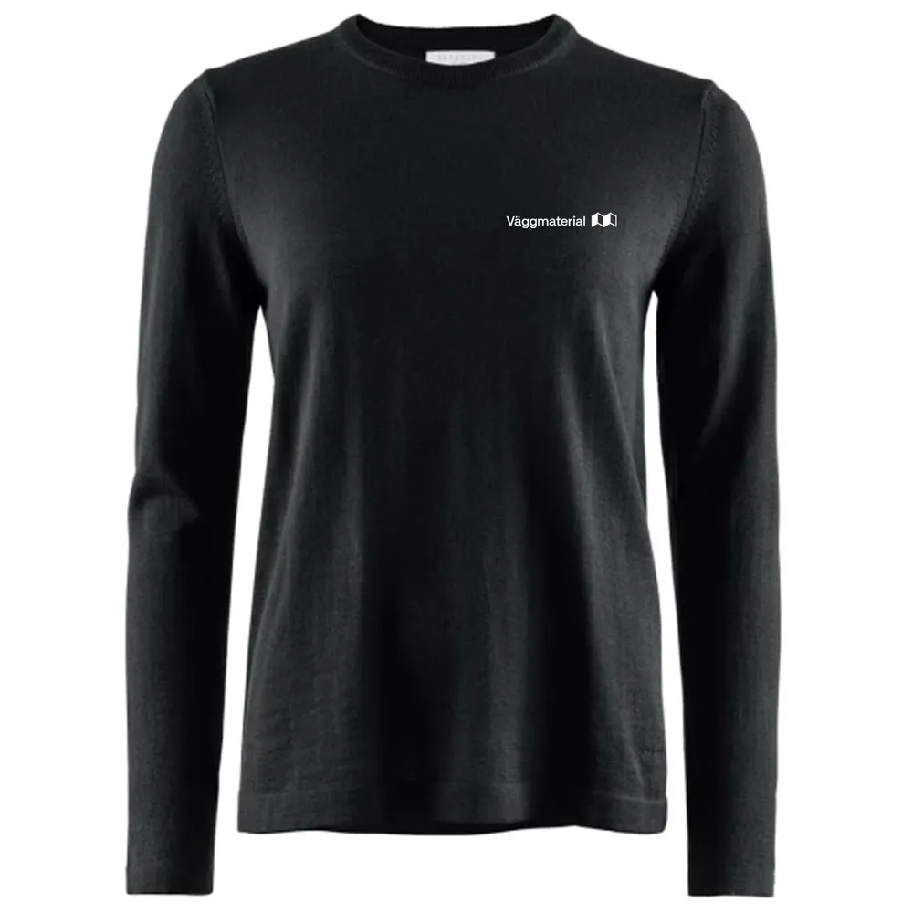 Sweatshirt, crewneck, dam, Väggmaterial