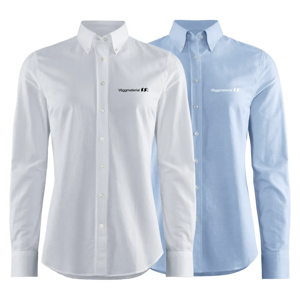 Skjorta, plainton, tailored, dam, Väggmaterial