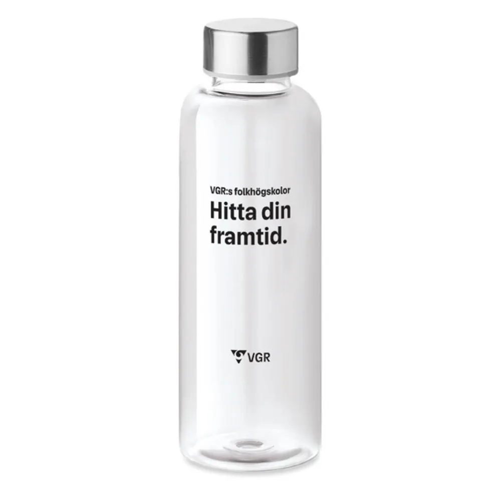 Folkhögskoleförvaltningen, Vattenflaska, 60-pack, transparent