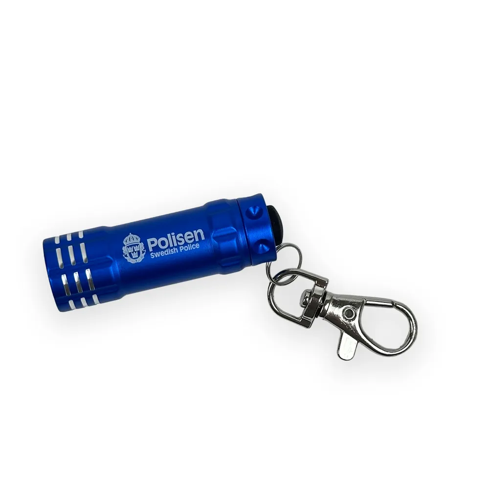 Ficklampa med karbinhake, Swedish police, 50-pack, mörkblå