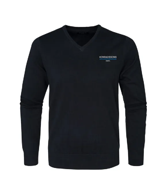 Pullover v-hals herr