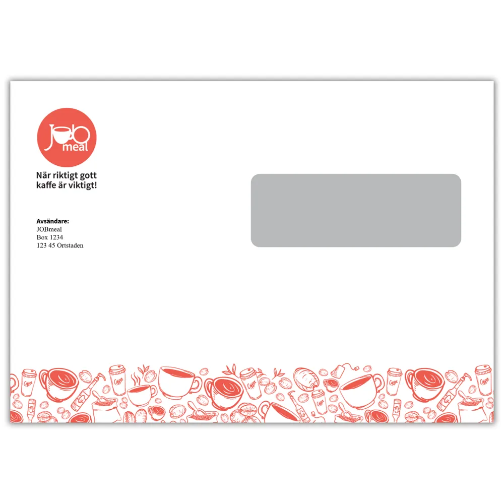 Kuvert C5 fönster, 500ex