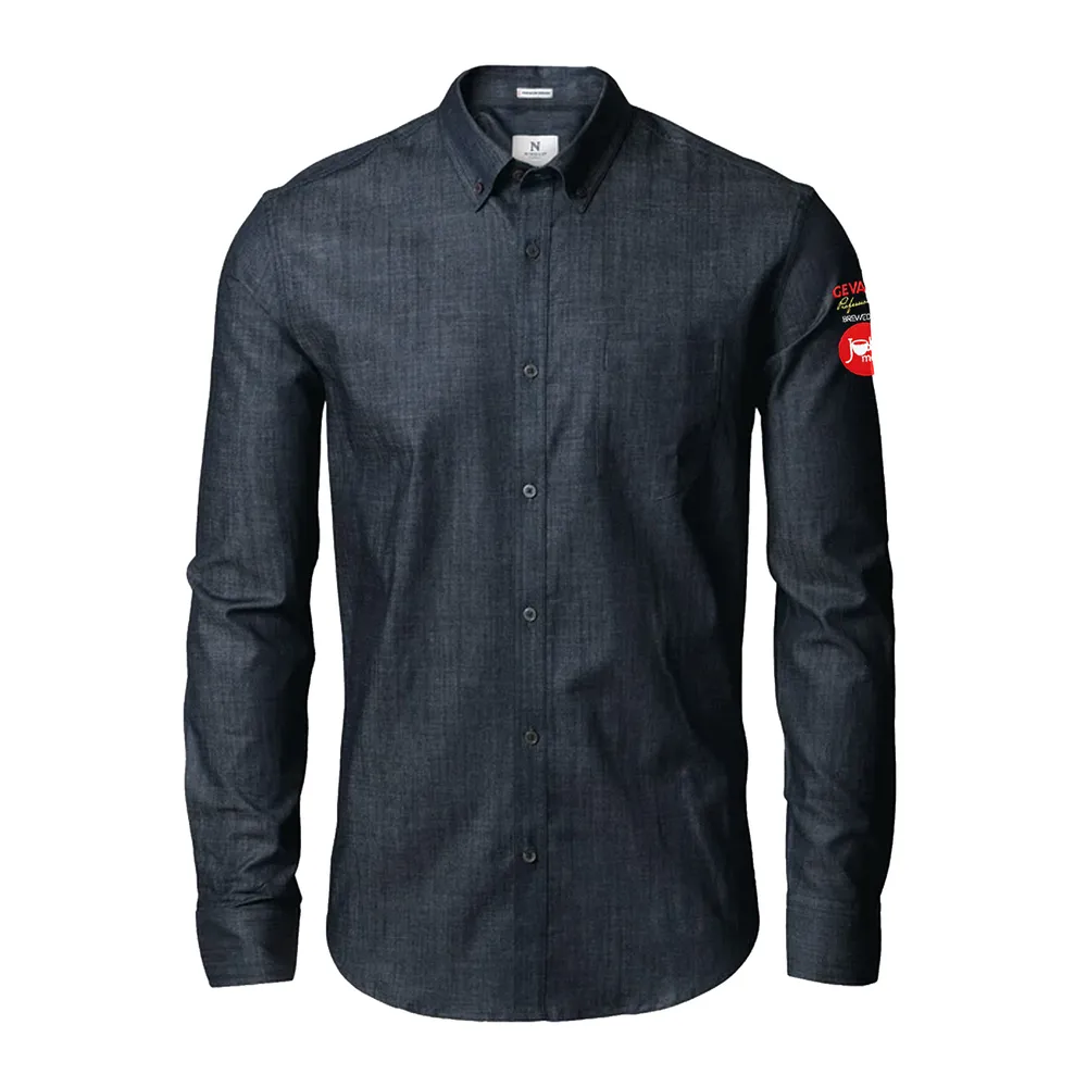 Skjorta, denim, herr