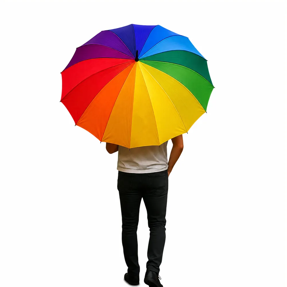 PRIDE, Paraply, 10-pack, regnbåge