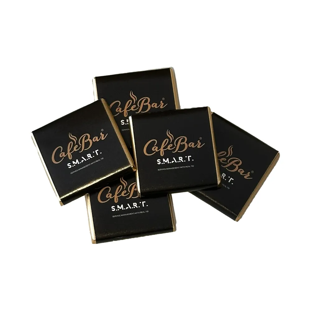 MjÃ¶lkchokladkvadrater 5g, 250-pack, svart