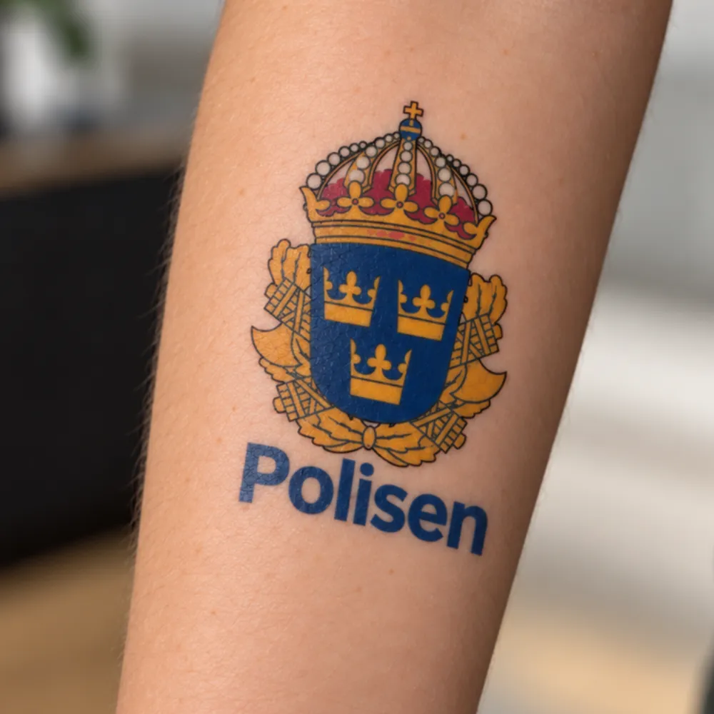 Temporär tatuering, Polisen, 1000-pack