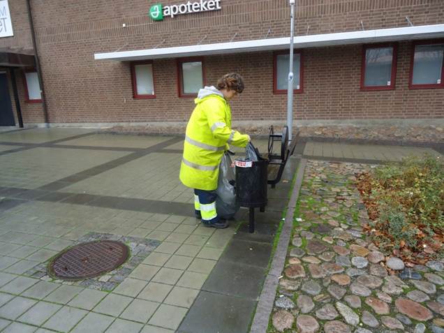 Städning av gator och torg