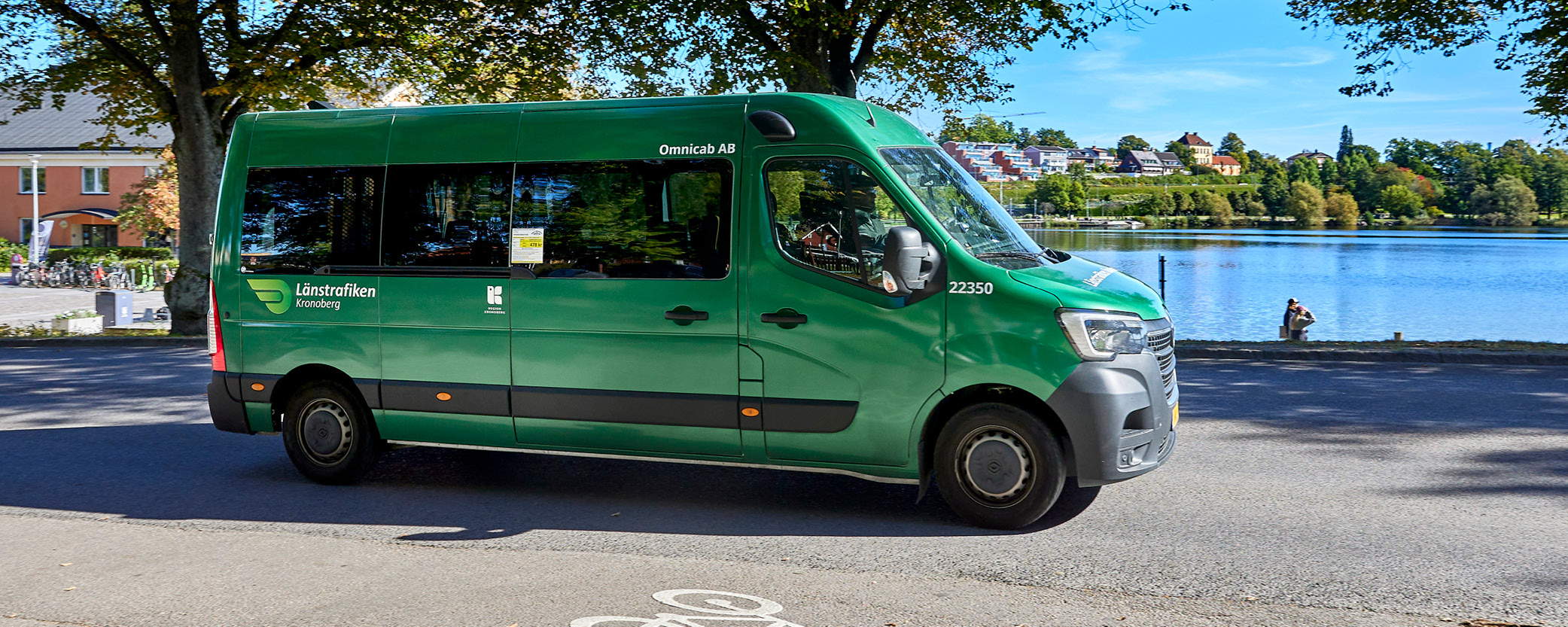 Bild på ett grönt Serviceresorfordon.