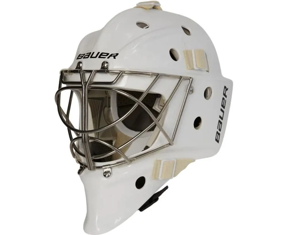 Bauer 950 Målvaktsmask S25 Vit Sr (+18 år Cat Eye Galler)