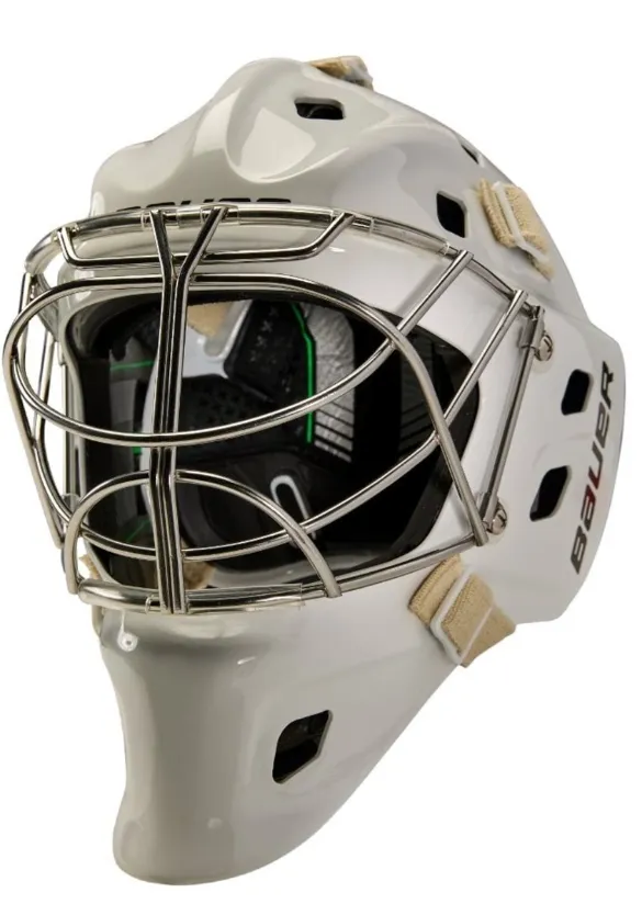 Bauer NME One Målvaktsmask Vit Sr (+18 år Cat Eye Galler)