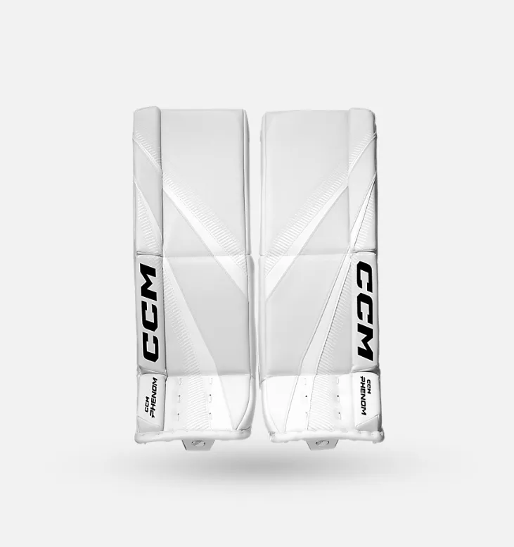 CCM Phenom Målvaktsbenskydd Vit Jr