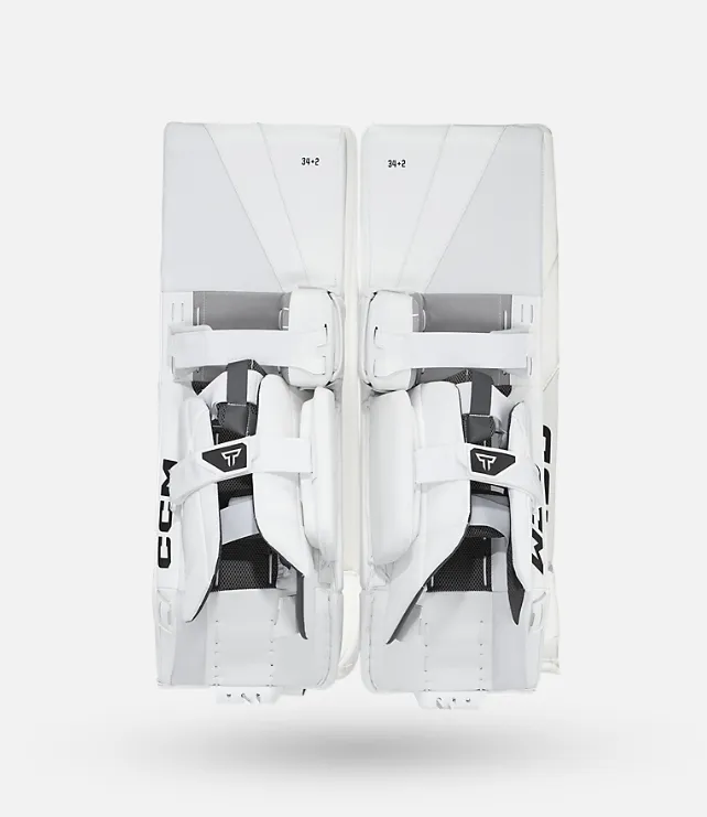 CCM Tacks Pro Målvaktsbenskydd Vit Sr