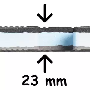 Budo-Nord pusselmatta blå/gul 1x1m 23mm tjock