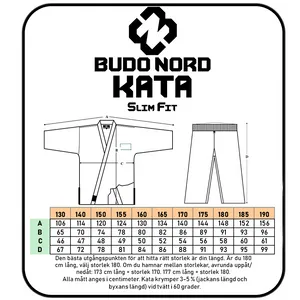 Budo Nord Karate Uniform Slim fit Kata Premium WKF Approved