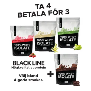 Black Line 100 % Whey Isolate - ta 4, betala för 3