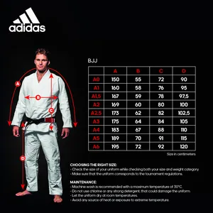 Adidas BJJ suit Response 2.0 musta