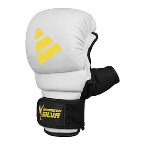 Adidas Sparring Grapplinghandske Silva 50 Vit-Svart-Gul-Camo