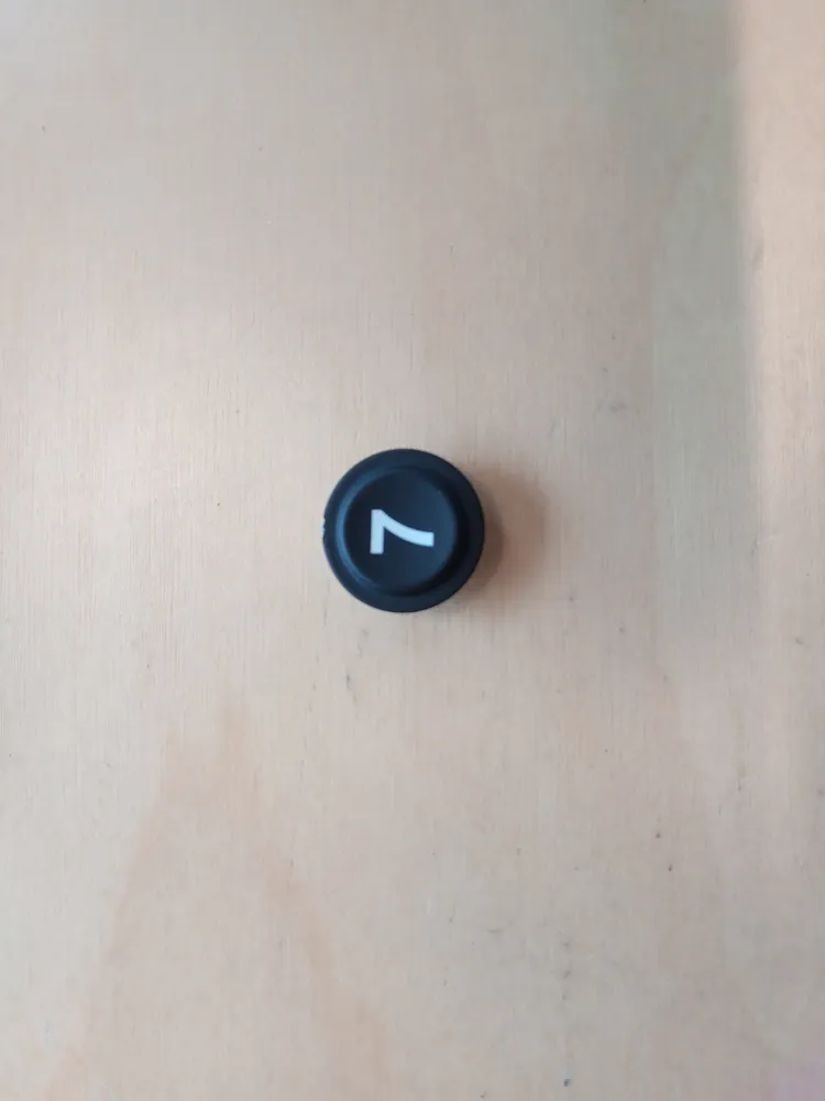 Plastic insert 15mm with laser etch