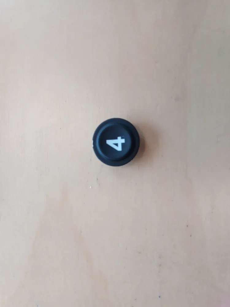 Plastic insert 15mm with laser etch