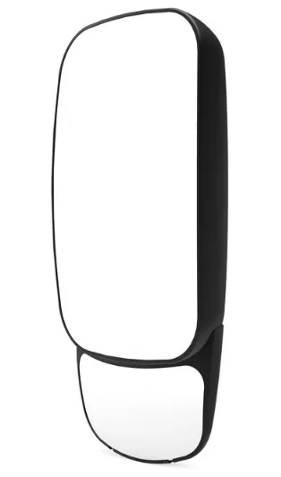 Rearview mirror with wide angle mirror, heated 24V