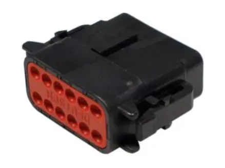 DTM06-12SB Housing, Plug, 2 Rows, 12 Poles ,Keying Option B