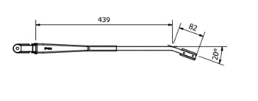 Modified Wiper Arm Side Window RH-100