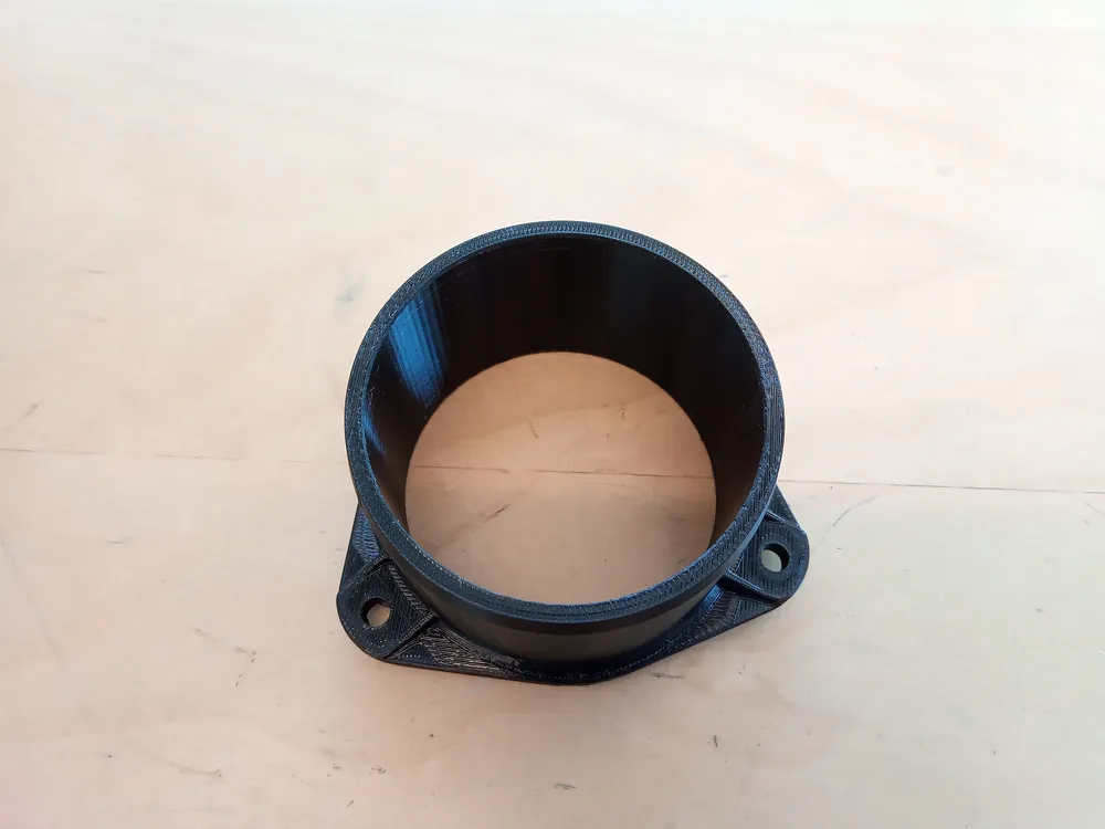 Hose connector 75mm with flange