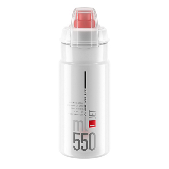 Cykelflaska Elite Jet 550ml, klar