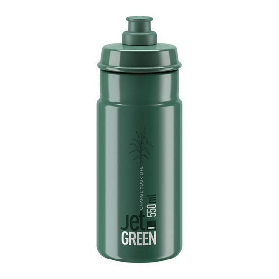Cykelflaska Elite Jet 550ml, grön/vit