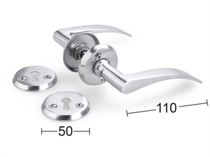 Dörrhandtag Hamburg inkl. nyckelskylt.