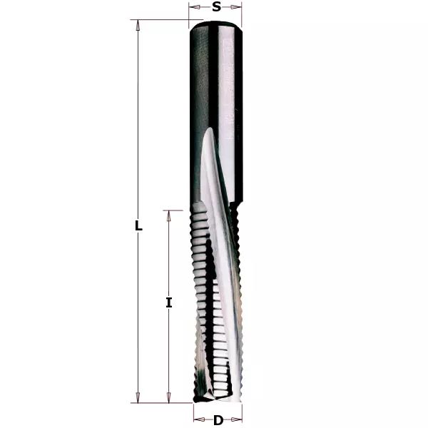 Spiralfräs skrubb D8 S8 hö I32 L80 höger TB