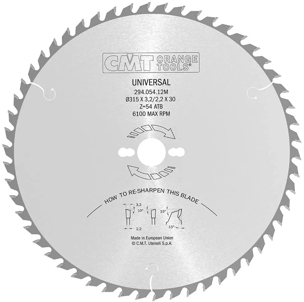 CMT Universalklinga D315 Z54 d30 skärbredd 3,2