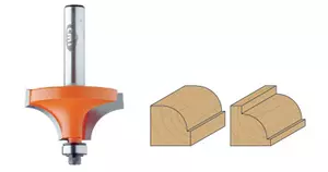 Profilfräs med kullager S8 D19,1 I12,7 R3,2 TB