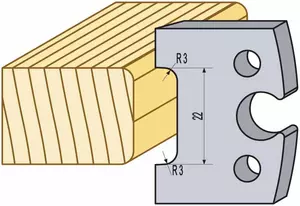 *Profilstål 94208hss 22 mm radie 3 TB
