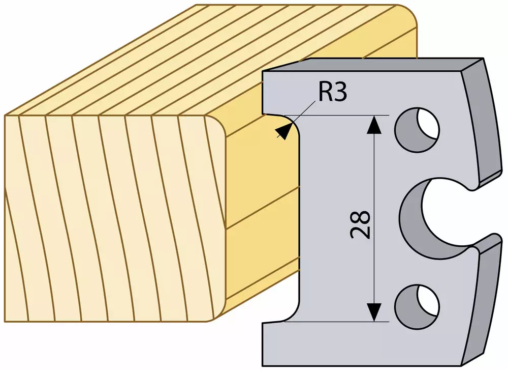 Profilstål 94248hss 28 mm radie 3 TB