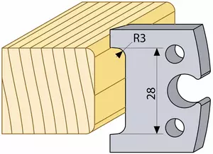 Profilstål 94248hss 28 mm radie 3 TB