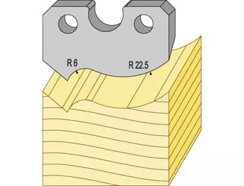 Profilstål 94255 HSS radie 6 och 22,5 TB
