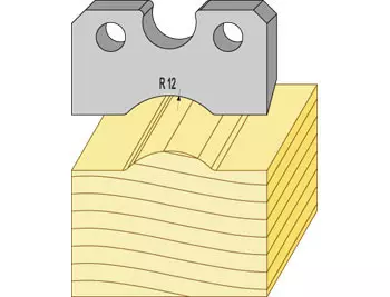 Profilstål 94301 24mm rundstav radie 12 TB