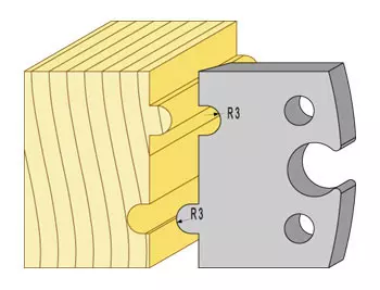 Profil 94306, kanotstål 6mm. radie 3 TB