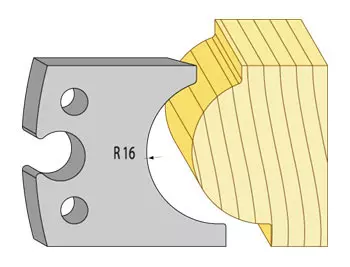 Profilstål 94321hss 32mm runds radie 16 TB