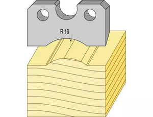 Profilstål 94322hss 32mm runds radie 16 TB