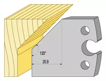 Profil 94380 hss enkel fas 45g TB