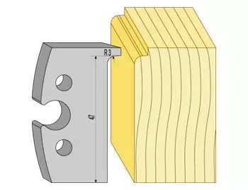 Profil Avrundning B50 R3 HSS TB
