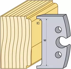 Profilstål 95008hss 45 mm radie 3 TB