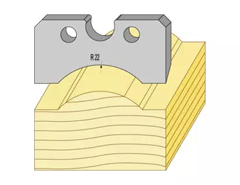 Profilstål 95011HSS hattlock radie 22 TB