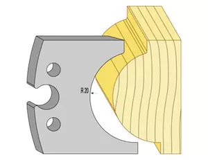 Profilstål 95045 40mm rundstav radie 20 TB