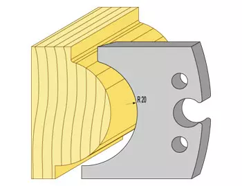 Profilstål 95046 40mm rundstav radie 20 TB