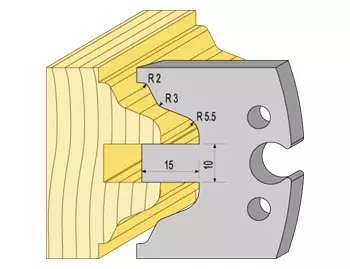 Profil 95082 HSS dörrprofil TB