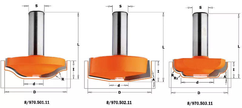 Profilfräs D50 I14 S12 Radie 12 L52,1 TB