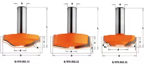 Profilfräs D50 I14 S12 Radie 12 L52,1 TB
